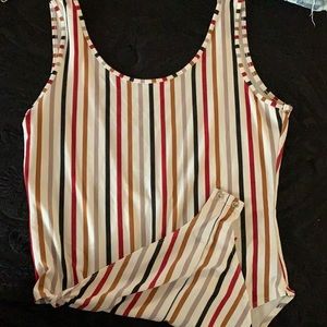 stripped body suit